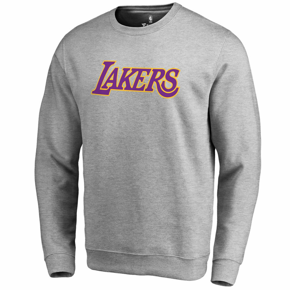 NBA - Los Angeles Lakers Wordmark Pullover Sweatshirt - Heathered Gray