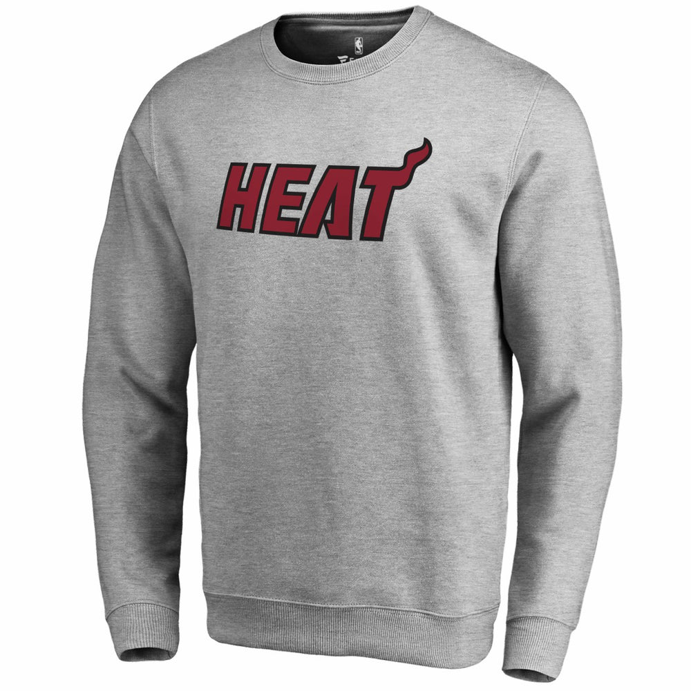 NBA - Miami Heat Wordmark Pullover Sweatshirt - Heathered Gray