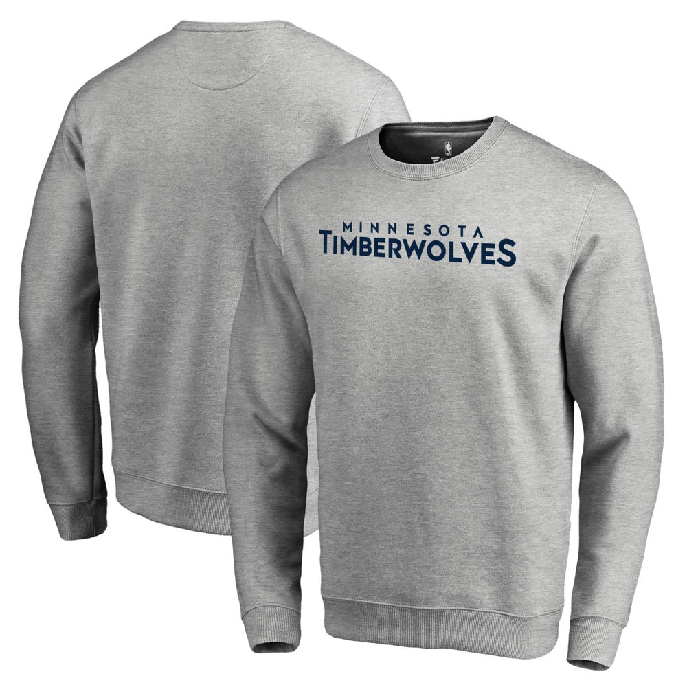 NBA - Minnesota Timberwolves Wordmark Pullover Sweatshirt - Heathered Gray
