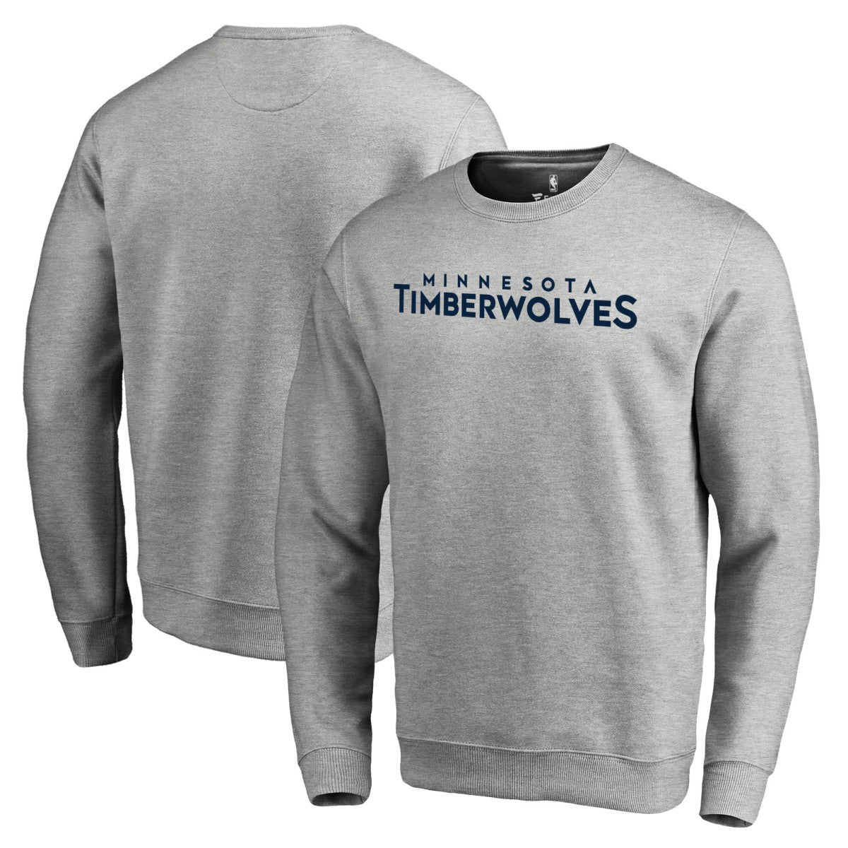 NBA - Minnesota Timberwolves Wordmark Pullover Sweatshirt - Heathered Gray
