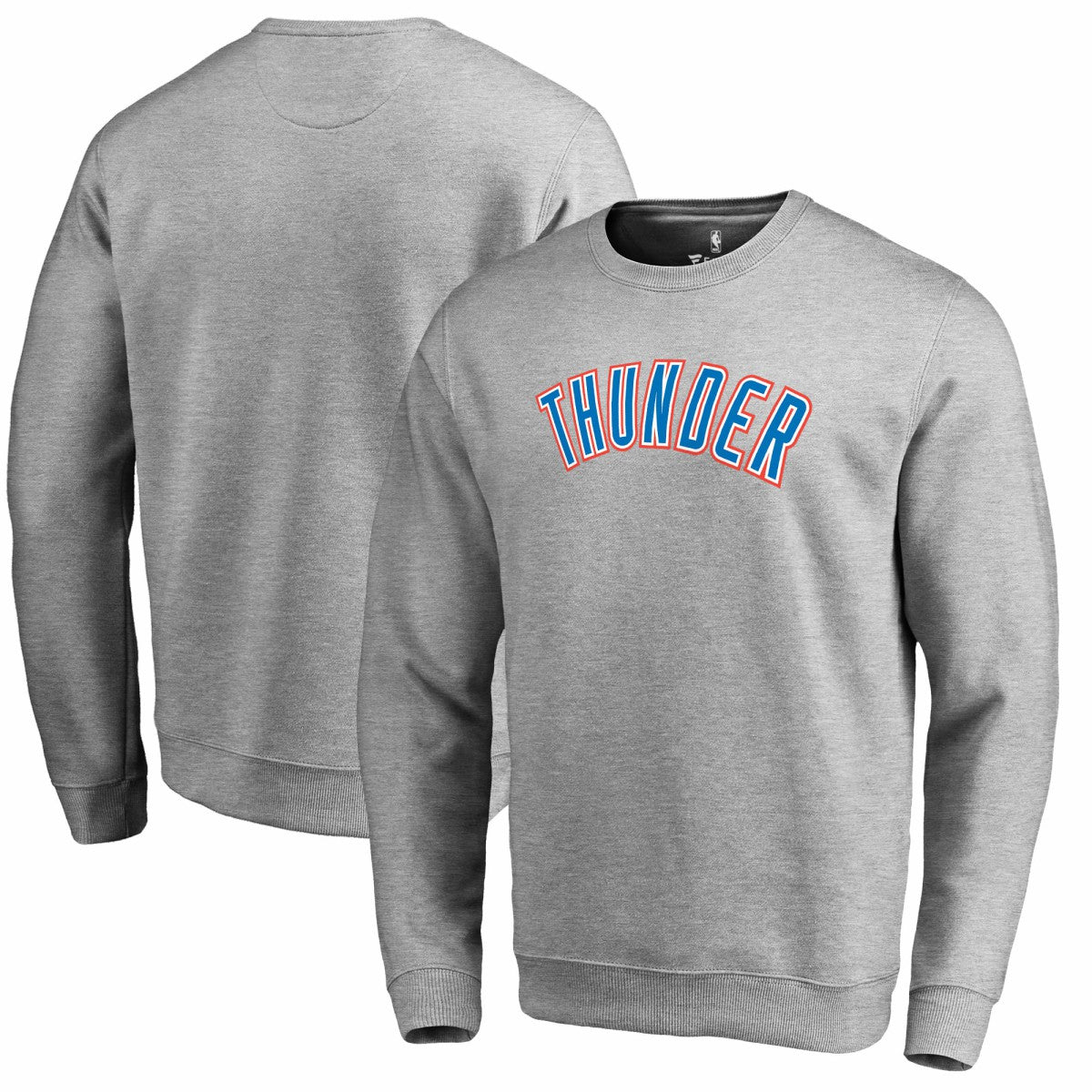 NBA - Oklahoma City Thunder Wordmark Pullover Sweatshirt - Heathered Gray