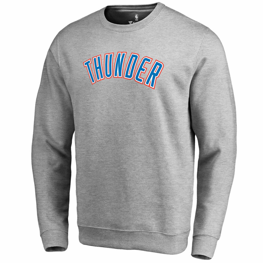 NBA - Oklahoma City Thunder Wordmark Pullover Sweatshirt - Heathered Gray