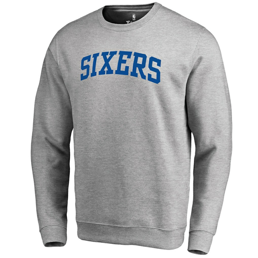 NBA - Philadelphia 76ers Wordmark II Pullover Sweatshirt - Heathered Gray