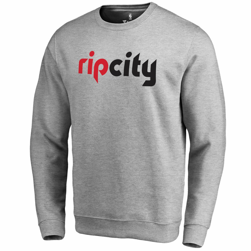 NBA - Portland Trail Blazers Wordmark Pullover Sweatshirt - Heathered Gray