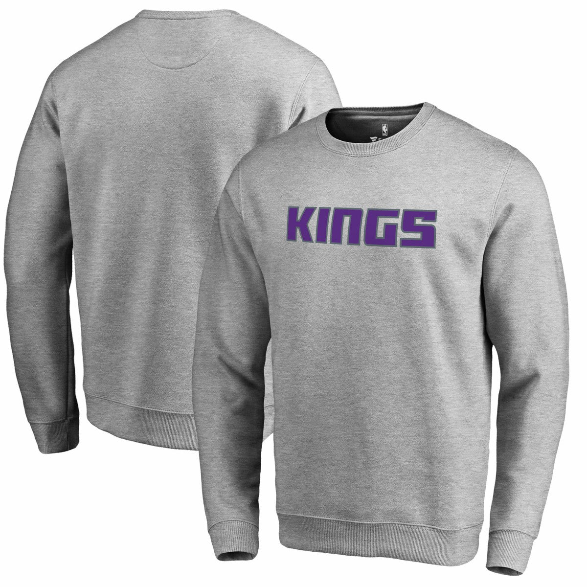 NBA - Sacramento Kings Wordmark Pullover Sweatshirt - Heathered Gray