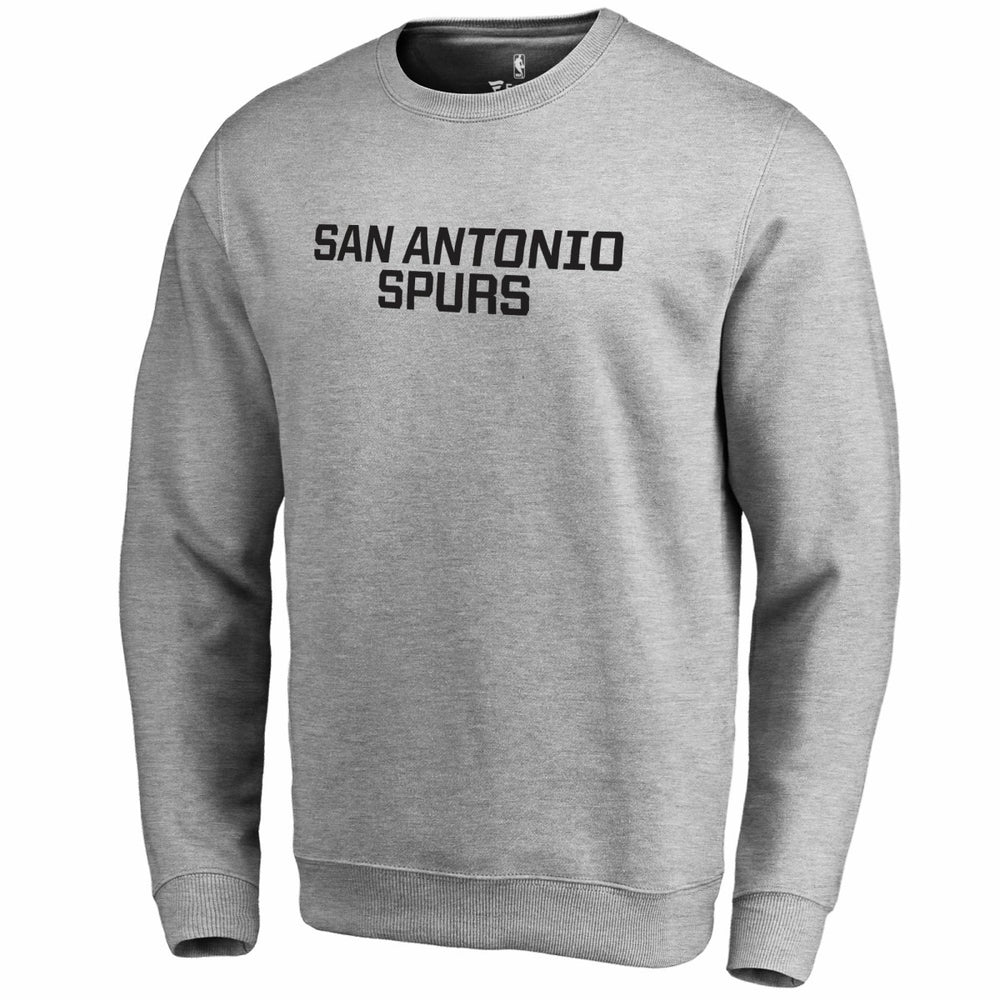 NBA - San Antonio Spurs Wordmark Pullover Sweatshirt - Heathered Gray