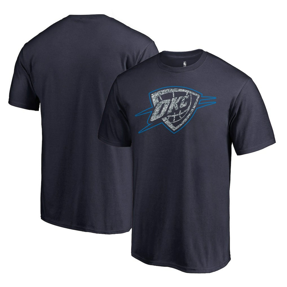 NBA - Oklahoma City Thunder Static Logo T-Shirt - Navy