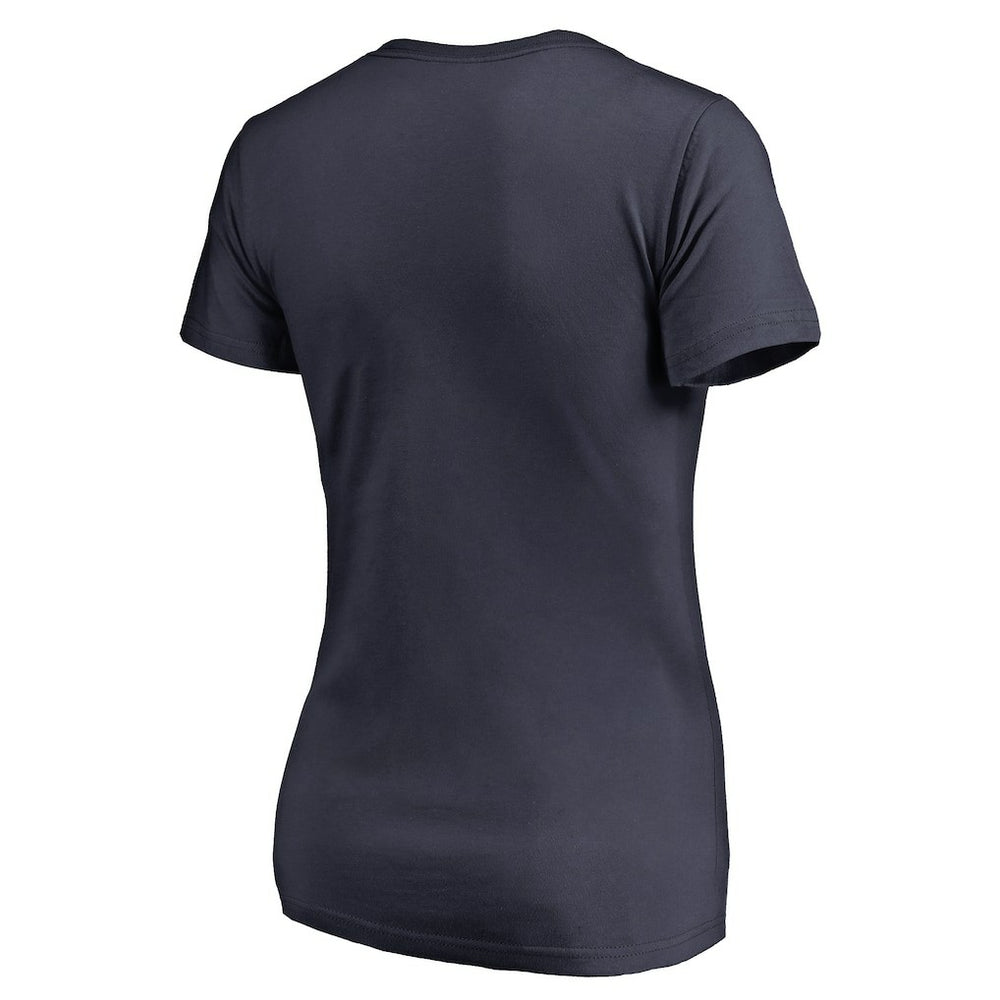 NBA - Oklahoma City Thunder Women's Static Logo V-Neck T-Shirt - Navy