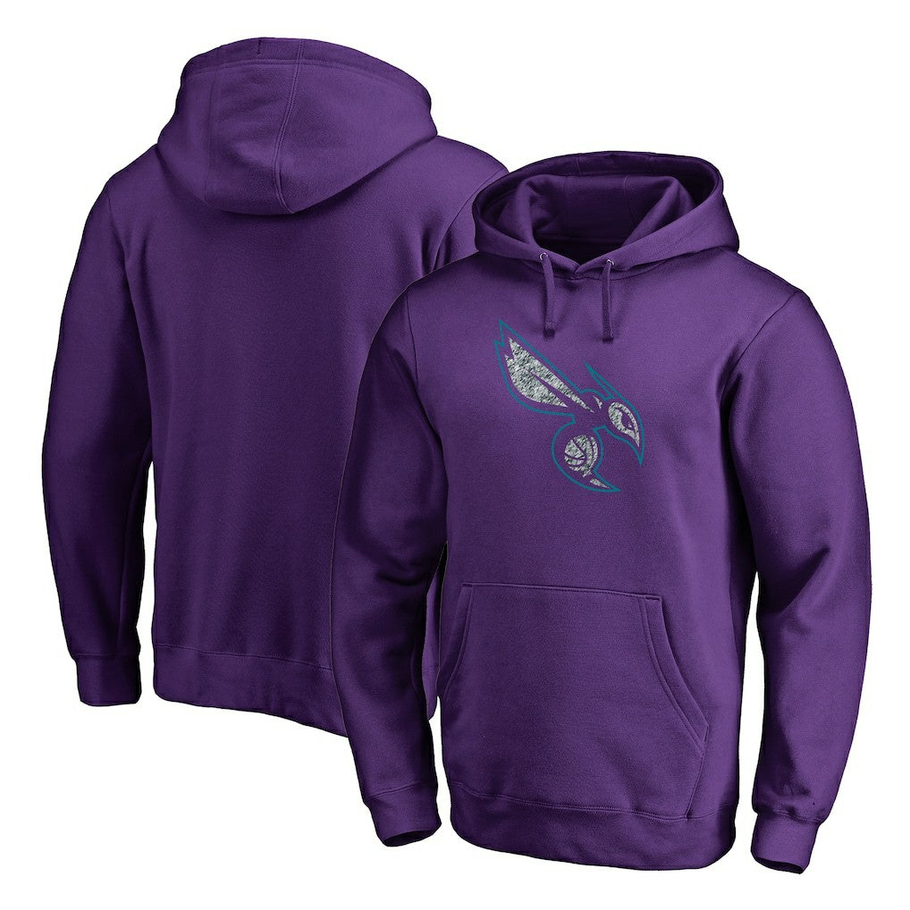 NBA - Charlotte Hornets Static Logo Pullover Hoodie - Purple