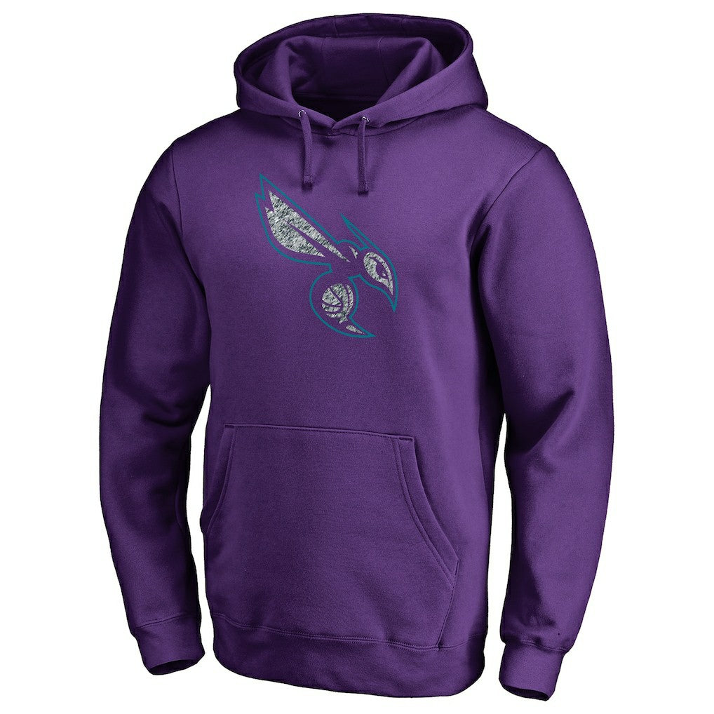 NBA - Charlotte Hornets Static Logo Pullover Hoodie - Purple