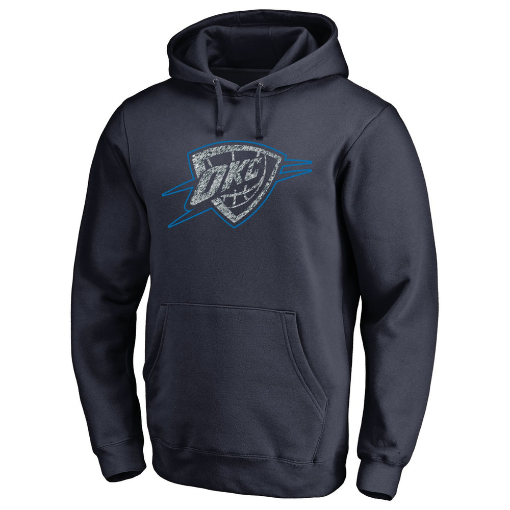 NBA - Oklahoma City Thunder Static Logo Pullover Hoodie - Navy