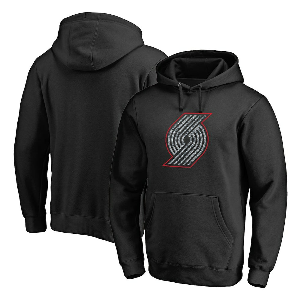 NBA - Portland Trail Blazers Static Logo Pullover Hoodie - Black