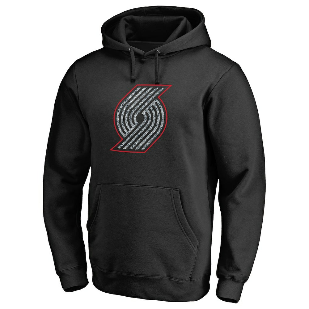 NBA - Portland Trail Blazers Static Logo Pullover Hoodie - Black