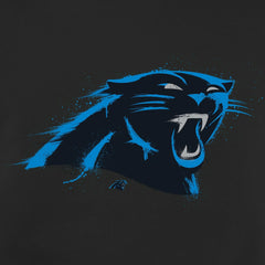 Carolina Panthers Splatter Logo Pullover Hoodie Black - NFL