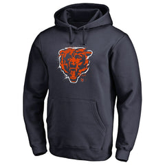 Chicago Bears Splatter Logo Pullover Hoodie Navy - NFL