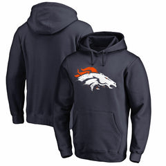 Denver Broncos Splatter Logo Pullover Hoodie Navy - NFL