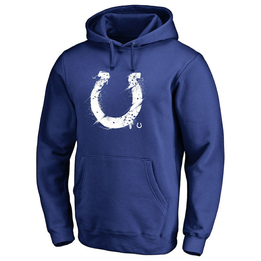 Indianapolis Colts Splatter Logo Pullover Hoodie Royal - NFL
