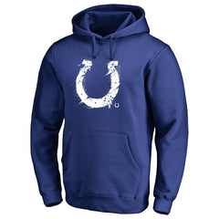 Indianapolis Colts Splatter Logo Pullover Hoodie Royal - NFL