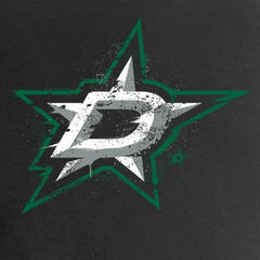 Dallas Stars - Women's Splatter Logo V-Neck T-Shirt Black