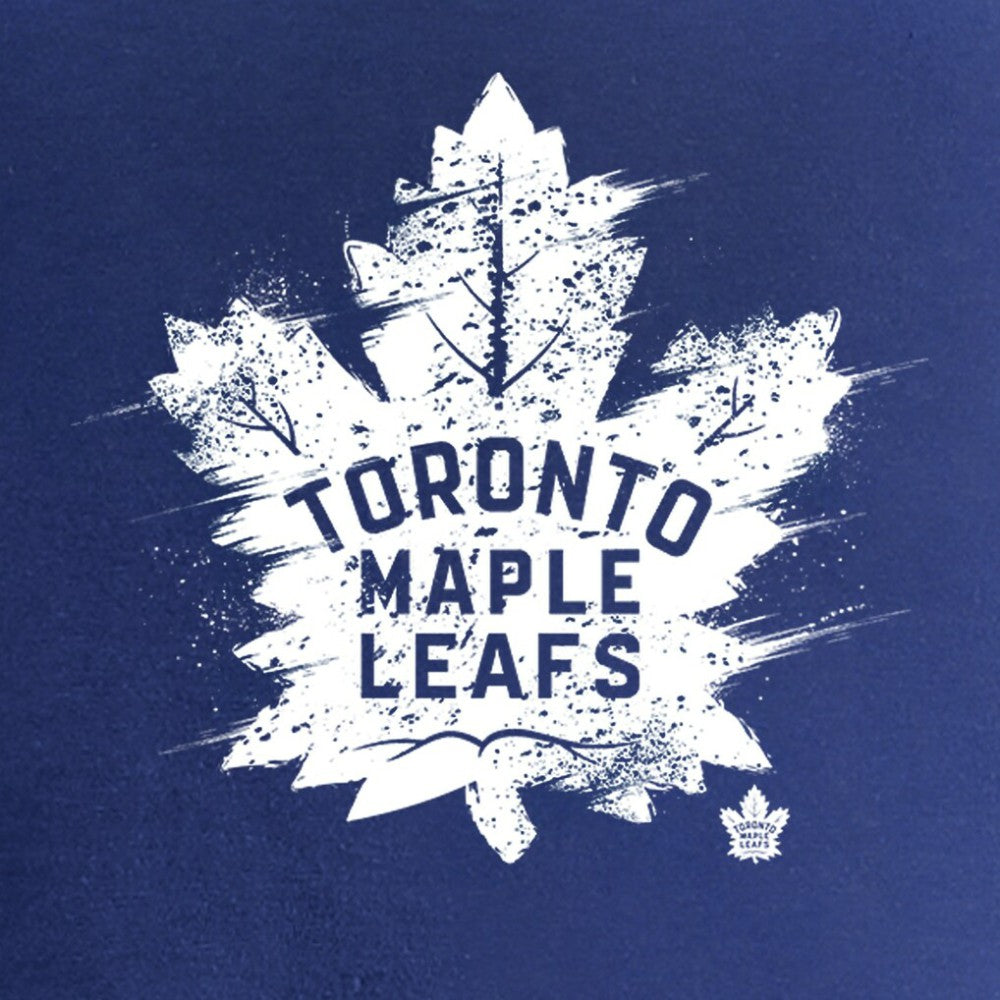 Toronto Maple Leafs - Women's Splatter Logo V-Neck T-Shirt Royal
