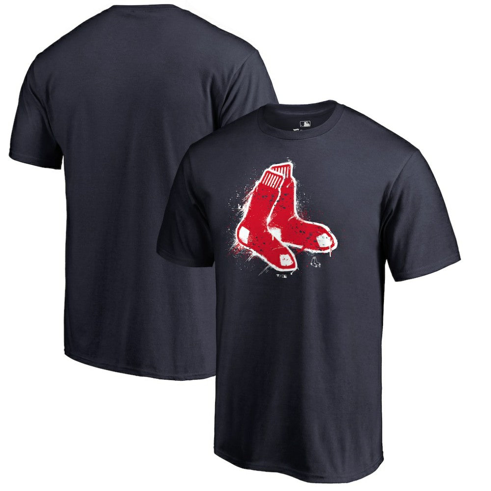 Boston Red Sox Splatter Logo T-Shirt Clearance