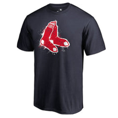 Boston Red Sox Splatter Logo T-Shirt Clearance