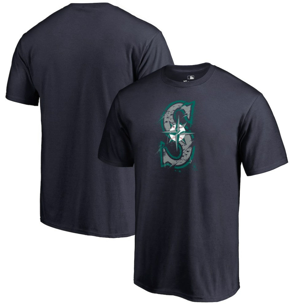 Seattle Mariners Splatter Logo T-Shirt Clearance