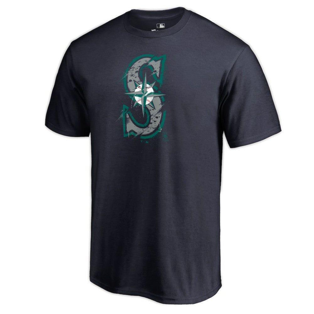 Seattle Mariners Splatter Logo T-Shirt Clearance
