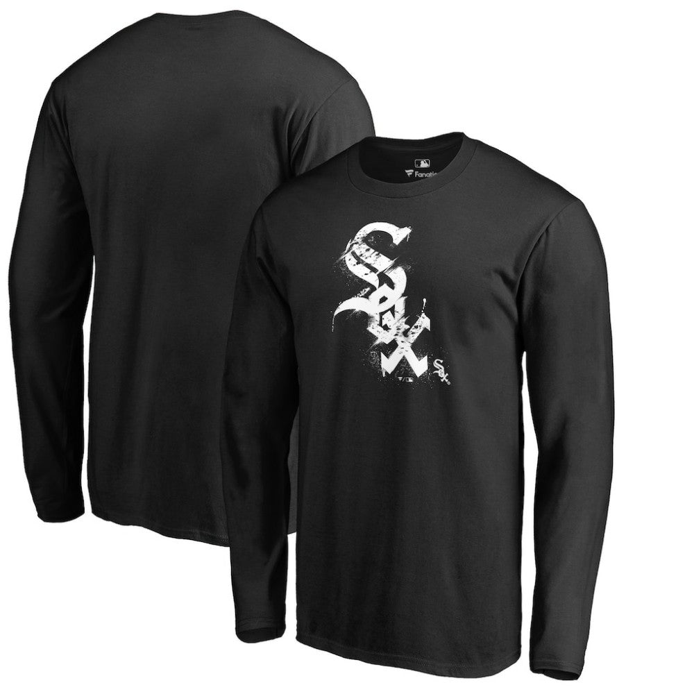 Chicago White Sox Splatter Logo Long Sleeve T-Shirt Sale