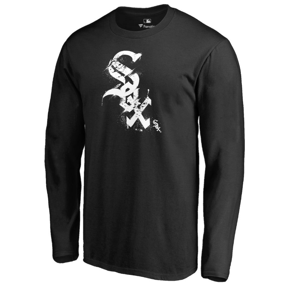 Chicago White Sox Splatter Logo Long Sleeve T-Shirt Sale