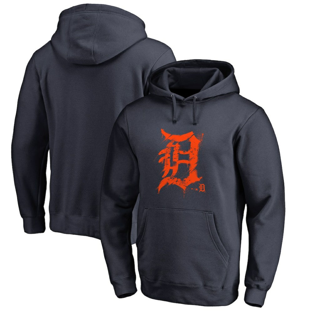 Detroit Tigers Splatter Logo Pullover Hoodie Online
