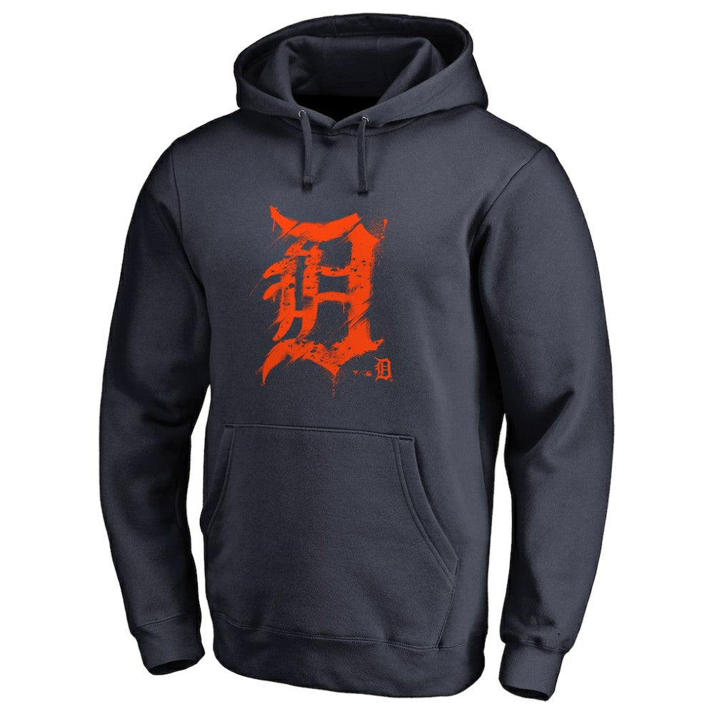 Detroit Tigers Splatter Logo Pullover Hoodie Online