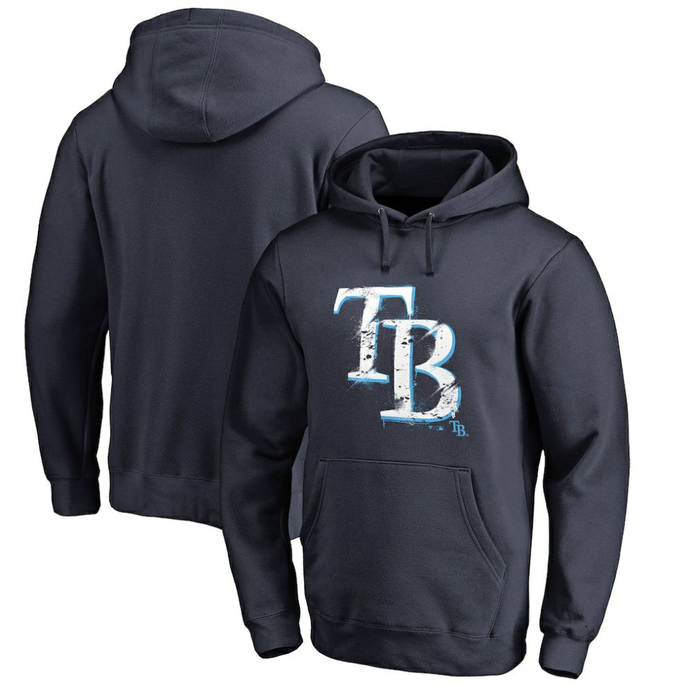 Tampa Bay Rays Splatter Logo Pullover Hoodie Online