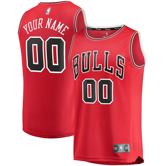 Chicago Bulls Fast Break Custom Replica Jersey Red sale - Icon Edition | NBA Jerseys