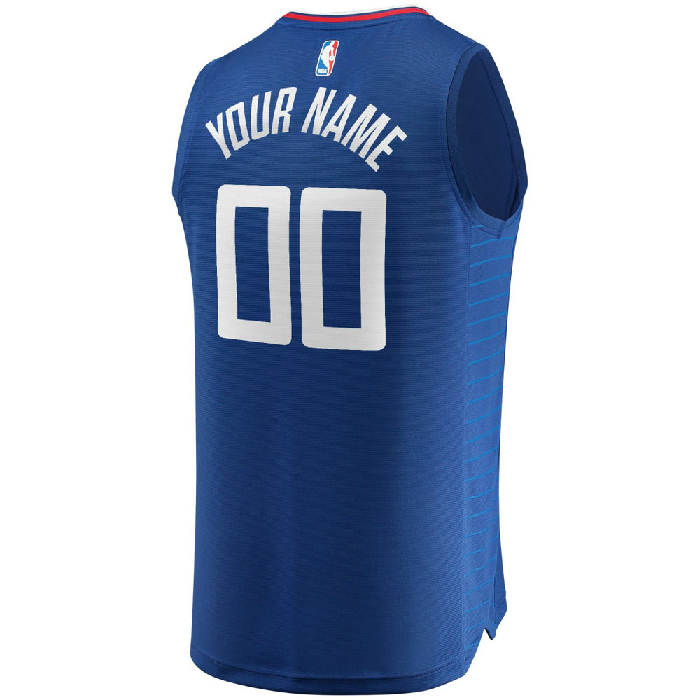 Fanatics - LA Clippers Fast Break Custom Replica Jersey Royal - Icon Edition