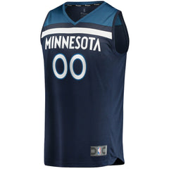 Fanatics - Minnesota Timberwolves Fast Break Custom Replica Jersey Navy - Icon Edition