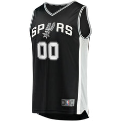 Fanatics - San Antonio Spurs Fast Break Custom Replica Jersey Black - Icon Edition