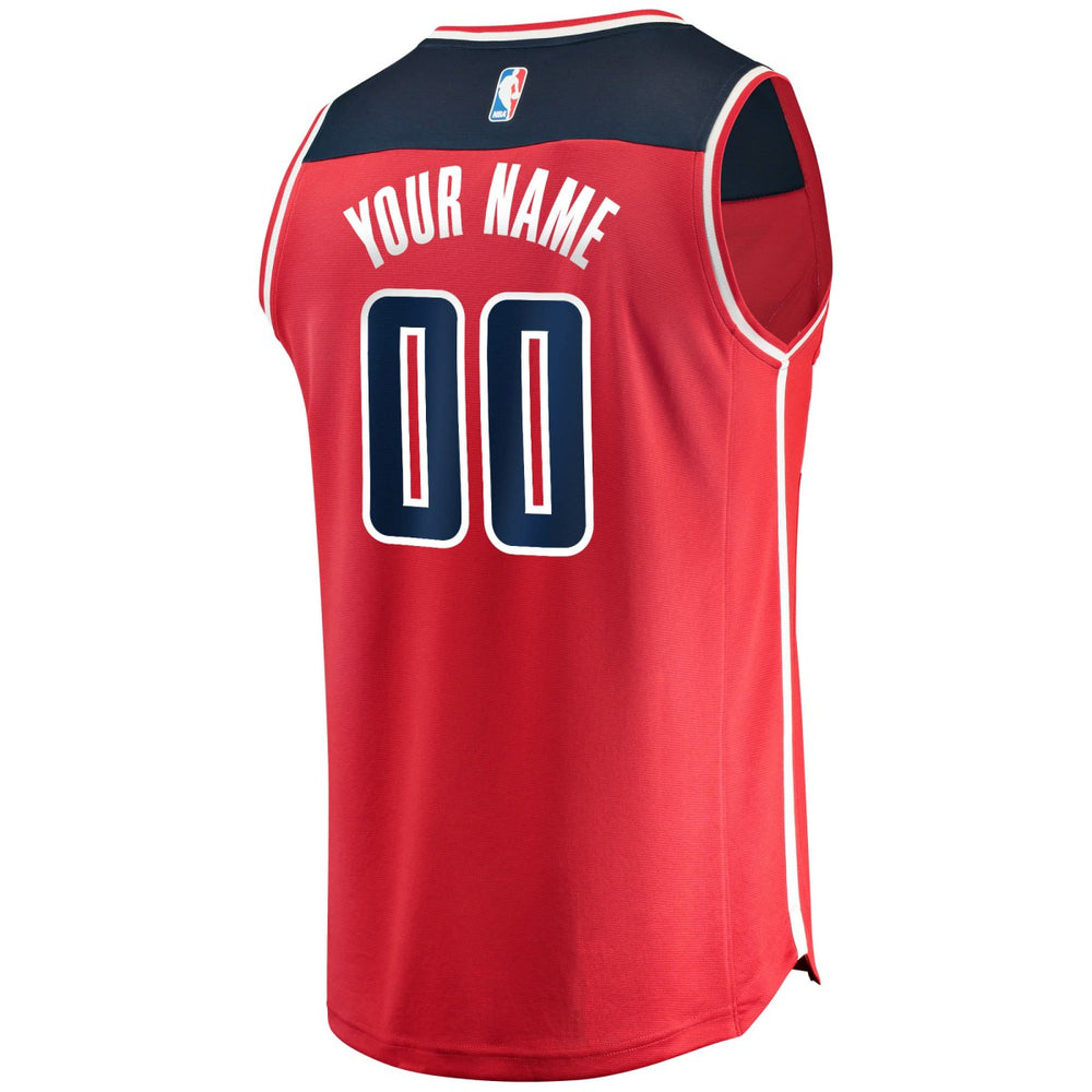 Fanatics - Washington Wizards Fast Break Custom Replica Jersey Red - Icon Edition