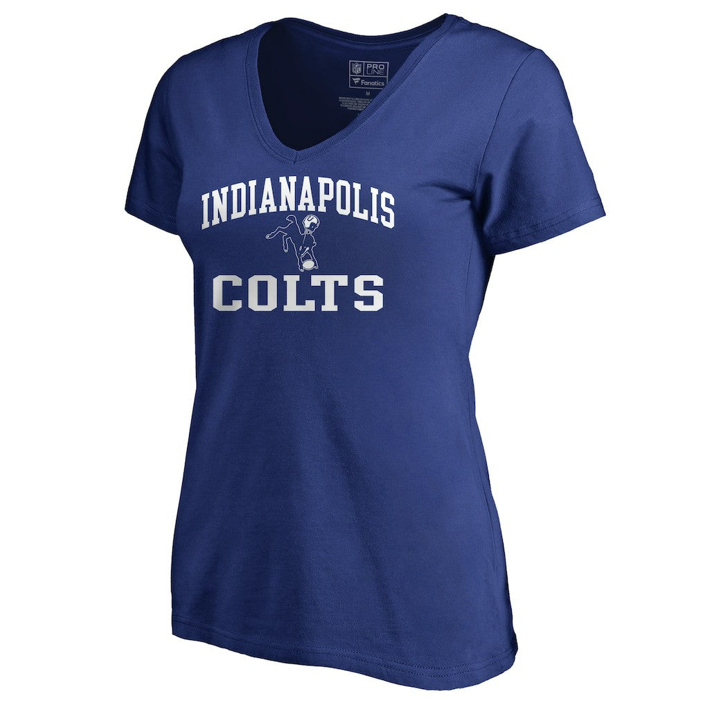 Indianapolis Colts Women's Vintage Collection Victory Arch V-Neck T-Shirt Royal - NFL