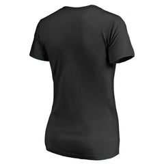 New Orleans Saints Women's Vintage Collection Victory Arch V-Neck T-Shirt Black - NFL