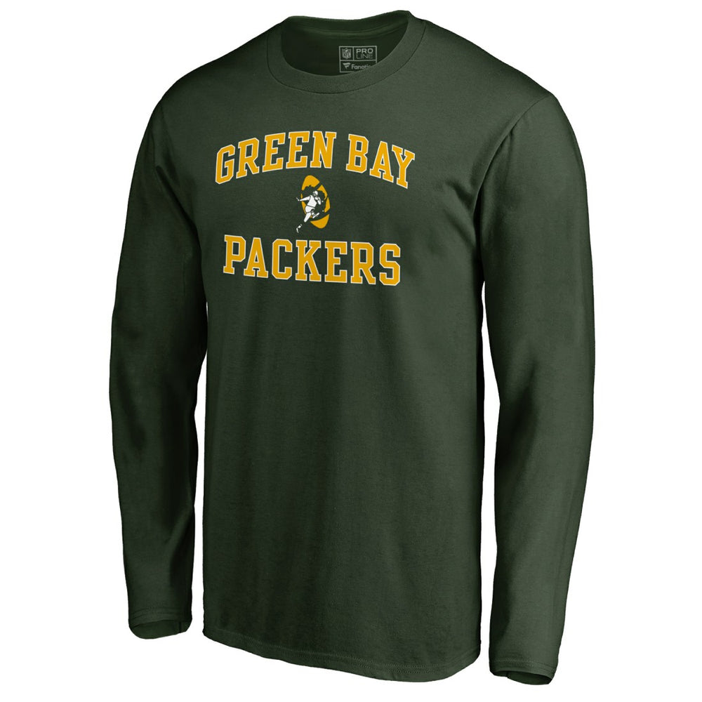 Green Bay Packers Vintage Collection Victory Arch Long Sleeve T-Shirt Green - NFL