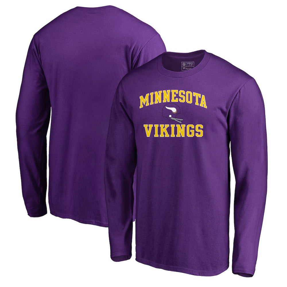 Minnesota Vikings Vintage Collection Victory Arch Long Sleeve T-Shirt Purple - NFL