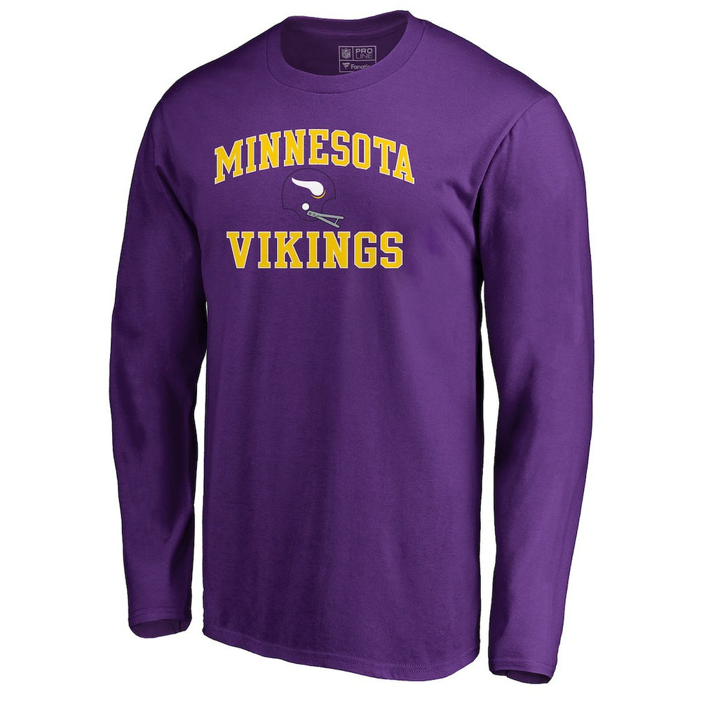 Minnesota Vikings Vintage Collection Victory Arch Long Sleeve T-Shirt Purple - NFL