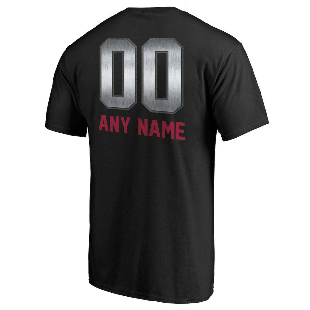 Arizona Cardinals Personalized Midnight Mascot T-Shirt Black - NFL