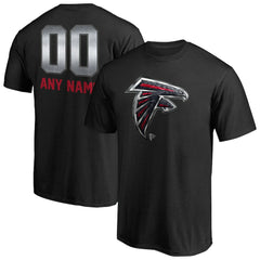 Atlanta Falcons Personalized Midnight Mascot T-Shirt Black - NFL