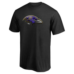 Baltimore Ravens Personalized Midnight Mascot T-Shirt Black - NFL