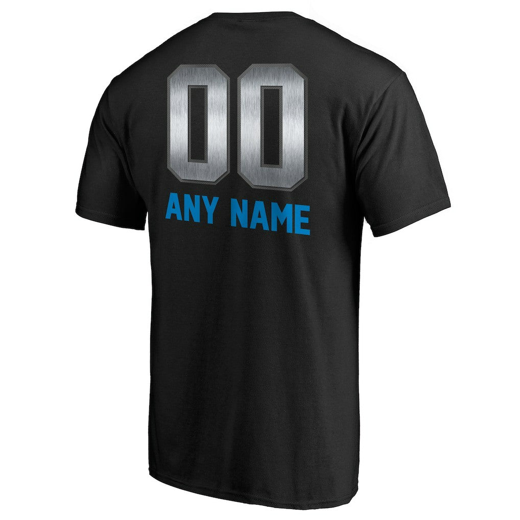 Carolina Panthers Personalized Midnight Mascot T-Shirt Black - NFL
