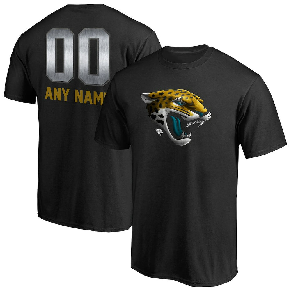 Jacksonville Jaguars Personalized Midnight Mascot T-Shirt Black - NFL