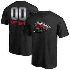 Kansas City Chiefs Personalized Midnight Mascot T-Shirt Black - NFL