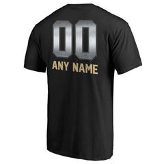New Orleans Saints Personalized Midnight Mascot T-Shirt Black - NFL
